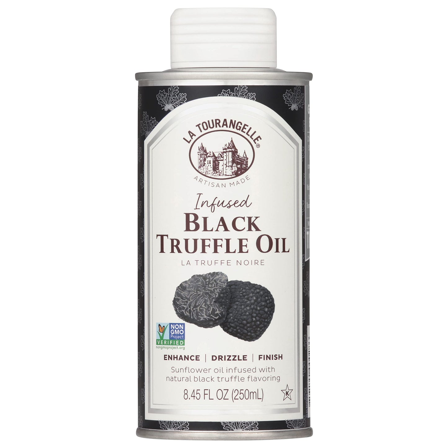 La Tourangelle, Black Truffle Oil, Complex Gourmet Earthy Flavor for Drizzling over Pasta, Popcorn, Vegetables, Potatoes, Soup a