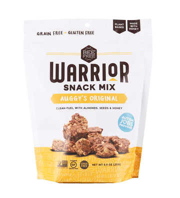 BeeFree Warrior Mix Gluten Free Granola Bites, Paleo, Low Carb, Oat Free, 9 Ounce Bags, 3 Pack
