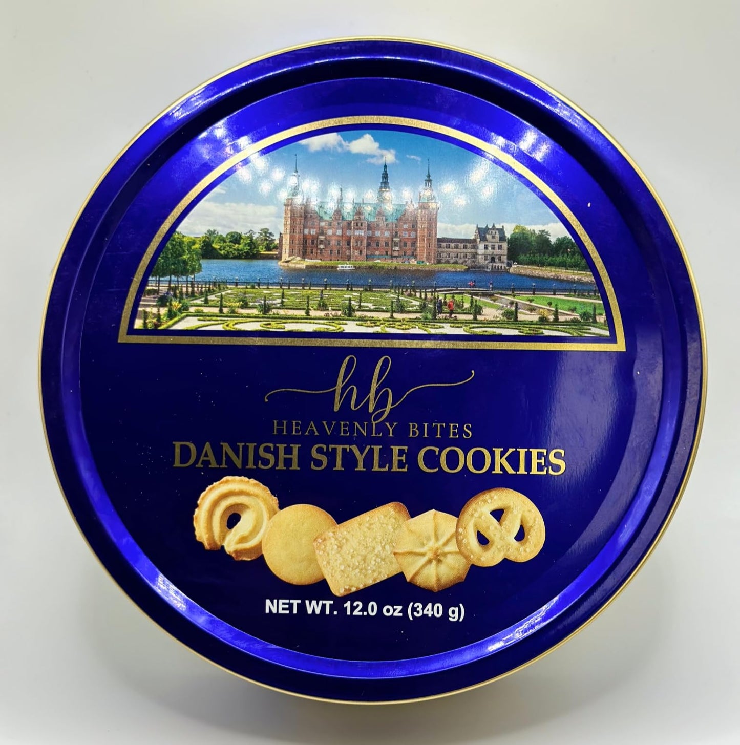 Heavenly Bites Danish Style Butter Cookies - 12 oz Metal Tin