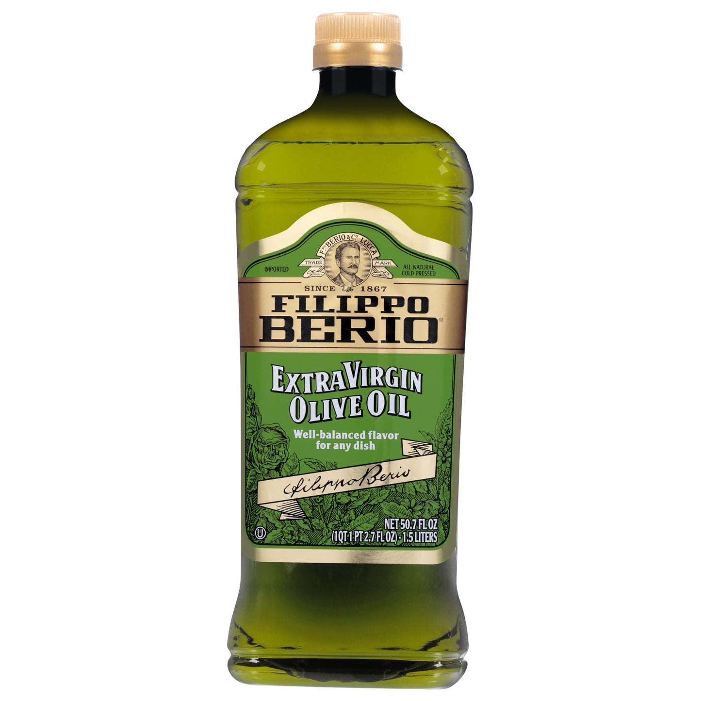 Filippo Berio Extra Virgin Olive Oil, 50.7 Ounce Rpet Bottle