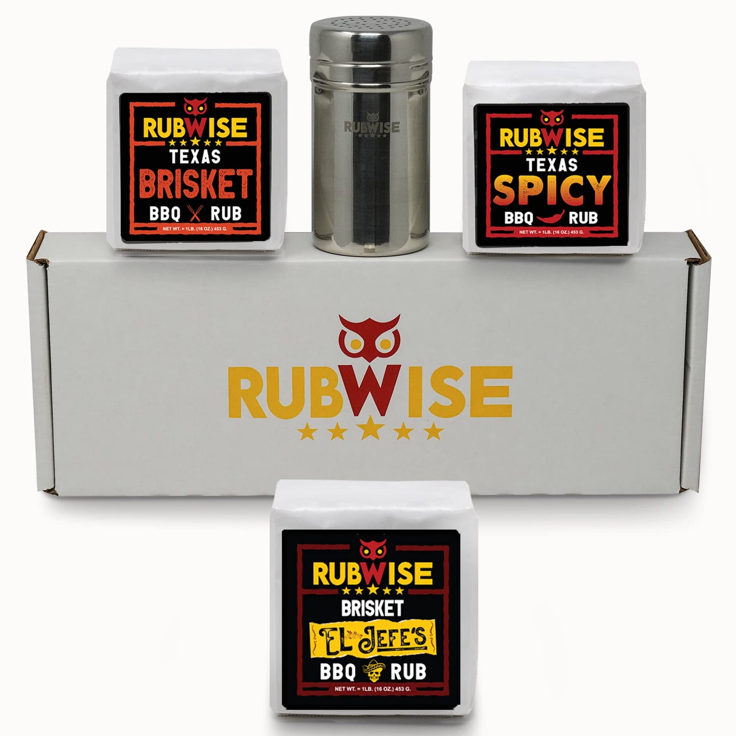 Rubwise Bbq Brisket Rub Seasoning Gift Set (3 X 1 Lb Bags) - Barbecue Spices And Seasoning Sets Variety Pack | Brisket Seasoning