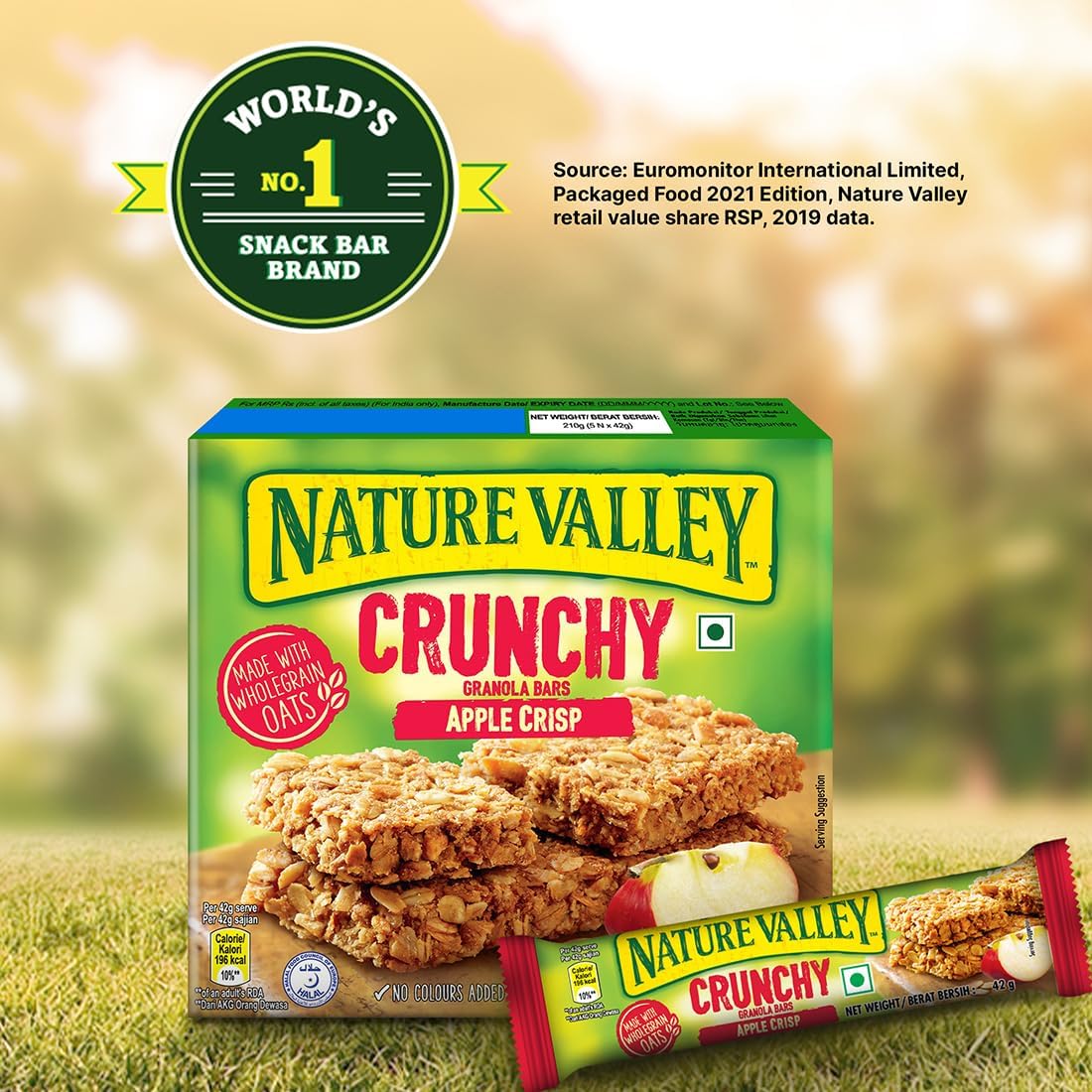 Nature Valley Crunchy Granola Bars, Apple Crisp, 12 Bars (Pack of 6), Limited Edition, 8.94 oz