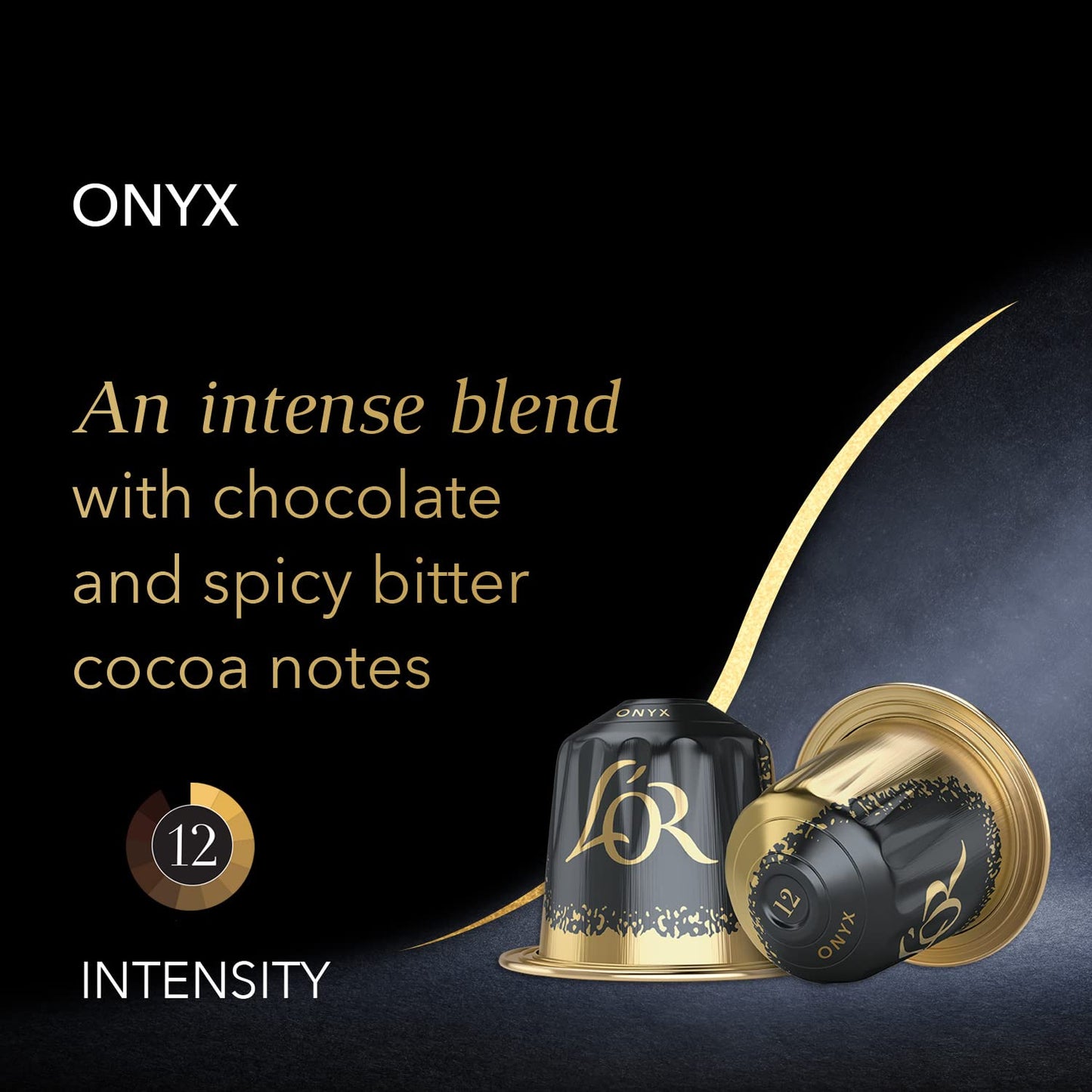LOR Espresso compact pieces, 50 Count, Espresso Onyx, Aluminum Coffee compact pieces, Compatible with LOR BARISTA & Nespresso Original Machines