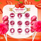 ZOFIA SWEET 32 Pack Strawberry Pink Twisty & Swirl Lollipops - Individually Wrapped, No Artificial Dyes, Baby Shower & Valentines Day Favors