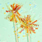 Takemay Cupcake Toppers, 30PCS Sparkle Yellow Foil Firework Picks for Party, Birthday, Wedding