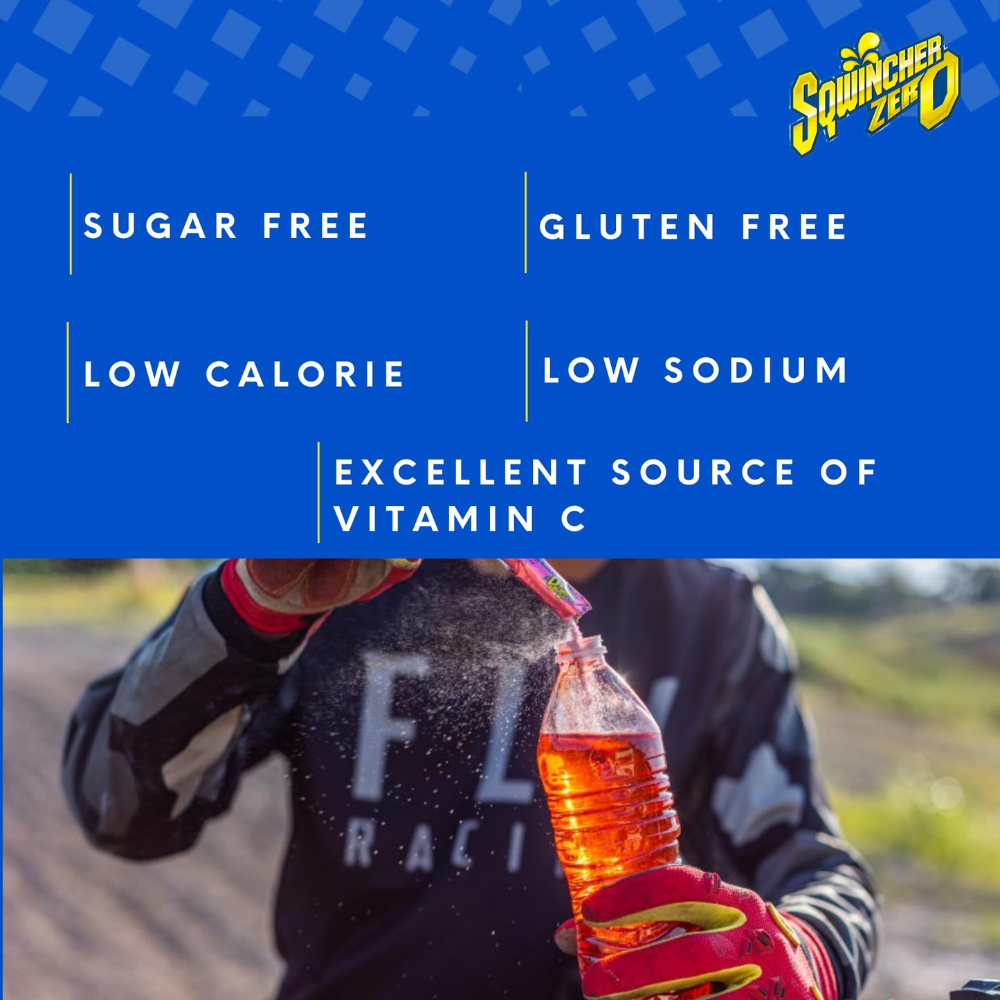 Sqwincher Sugar Free Sports Drink Mix Powder, Mixed Berry, 0.11 oz, Pack of 50