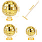 PEUTIER Disco Ball Cupcake Toppers, 30pcs Mini Picks for Cake Decorations, 2.3-4cm, Golden, Model 04098