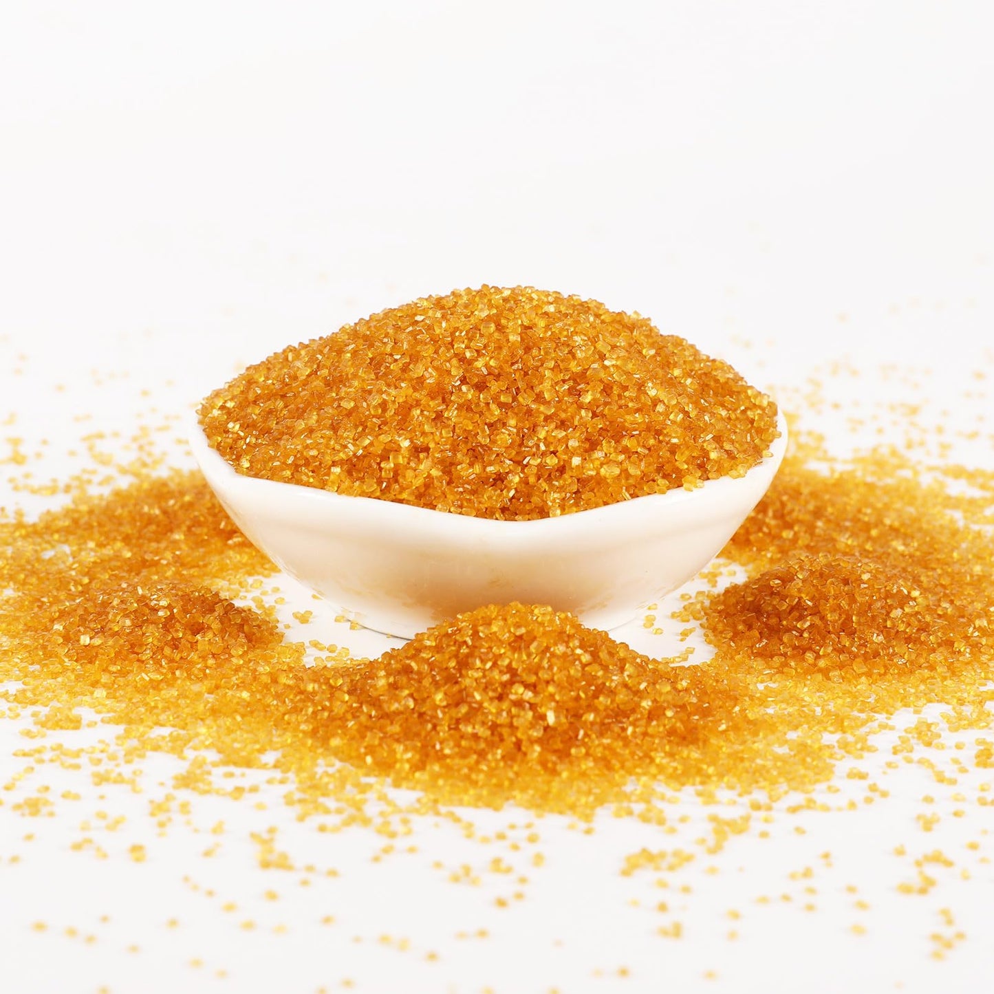 Kasvan Gold Sanding Sugar Sprinkles - Edible Sugar Crystals, Baking Cake Decorations, Ice Cream Toppings Cupcake Decorating, Wed