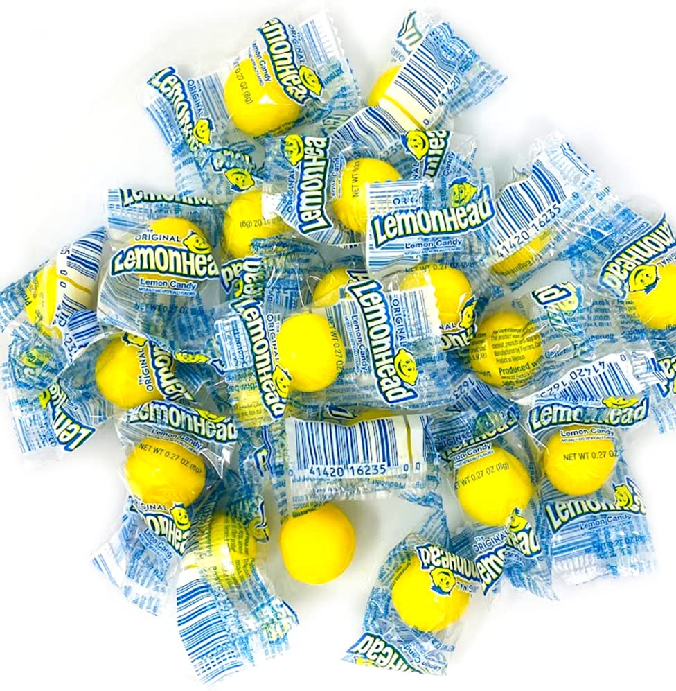 SweetGourmet Original LemonHead Candy Wrapped Bulk | 2 Pounds