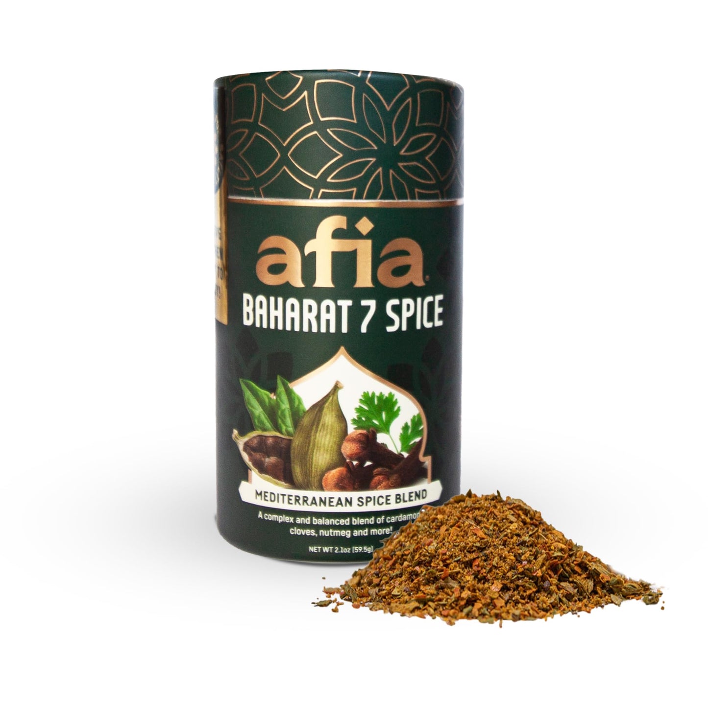 Afia - Baharat Spice Blend | Baharat 7 Spice Mix for Kofta, Kebab, Grilled Meat Seasoning | Premium Seasoning with Top Notes of 