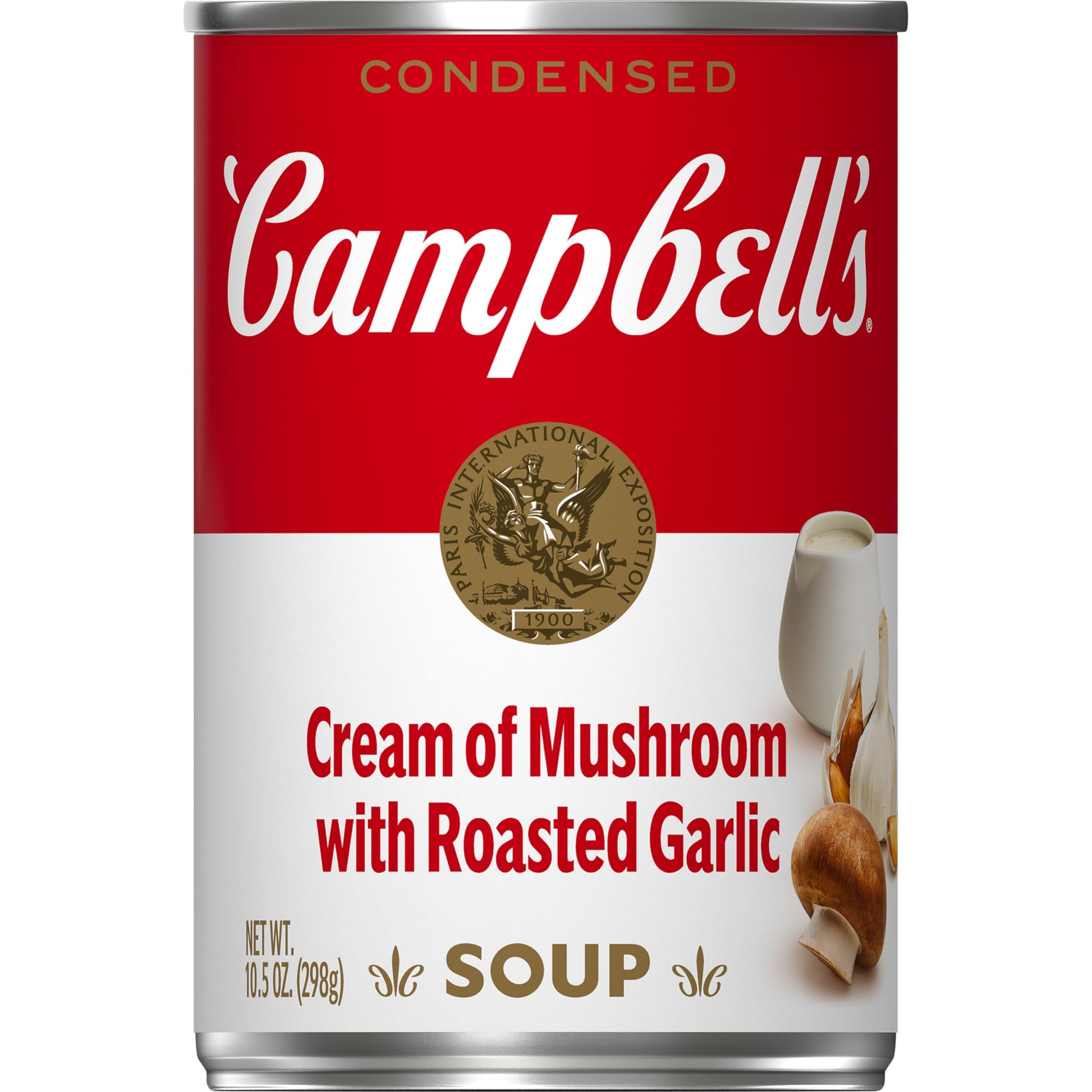 Campbells Cream of Mushroom Soup with Roasted Garlic, 10.5 oz Can