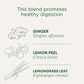 Traditional Medicinals Tea, Organic Lemon Ginger, Promotes Healthy Digestion, 96 Tea Bags (6 Pack)
