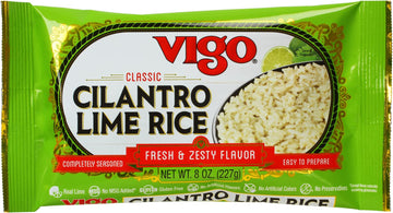 Vigo Authentic Cilantro Lime Rice, Fresh & Zesty Low Fat, 8Oz (Cilantro Lime, 8 Ounce (Pack Of 6))