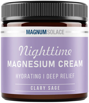 Magnesium Lotion - Nighttime Magnesium Cream - Apply To Legs, Arms Or Chest - Topical Magnesium Chloride - Usa Made And Safe For