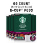 Starbucks K-Cup Coffee Pods, Dark Roast, 100% Arabica, 60 Pods (6 Boxes), Italian Roast