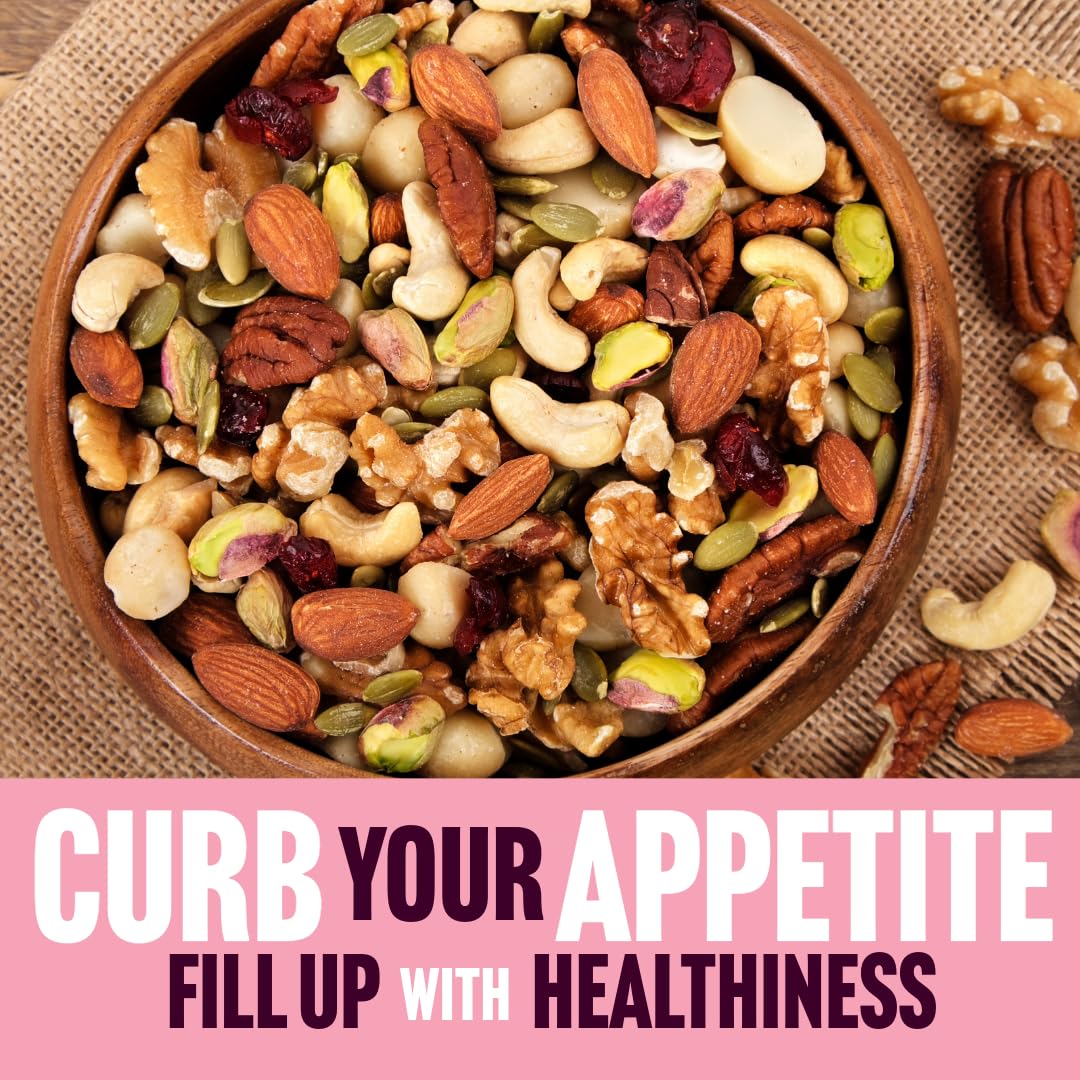 Daily Gourmet Nuts - Unsalted Mixed Nuts Snack Packs/Individually Wrapped Snacks/Nut Snacks/No Peanuts/Healthy Trail Mix Individ