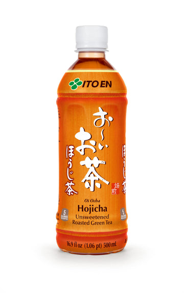 Ito En Oi Ocha Unsweetened Roasted Green Tea, 16.9 Fluid Ounce (Pack Of 12), Low Calorie