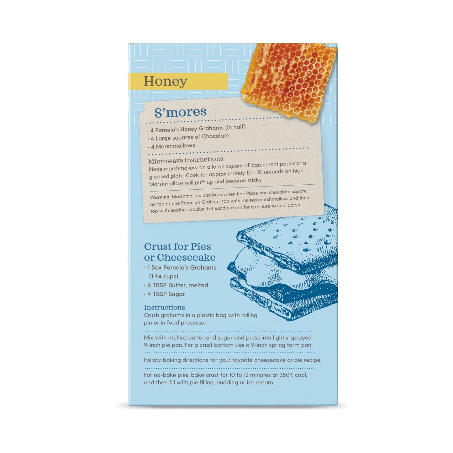Pamela'S Products - Graham Style Crackers - Honey - 7.5 Oz.- Pack Of 3