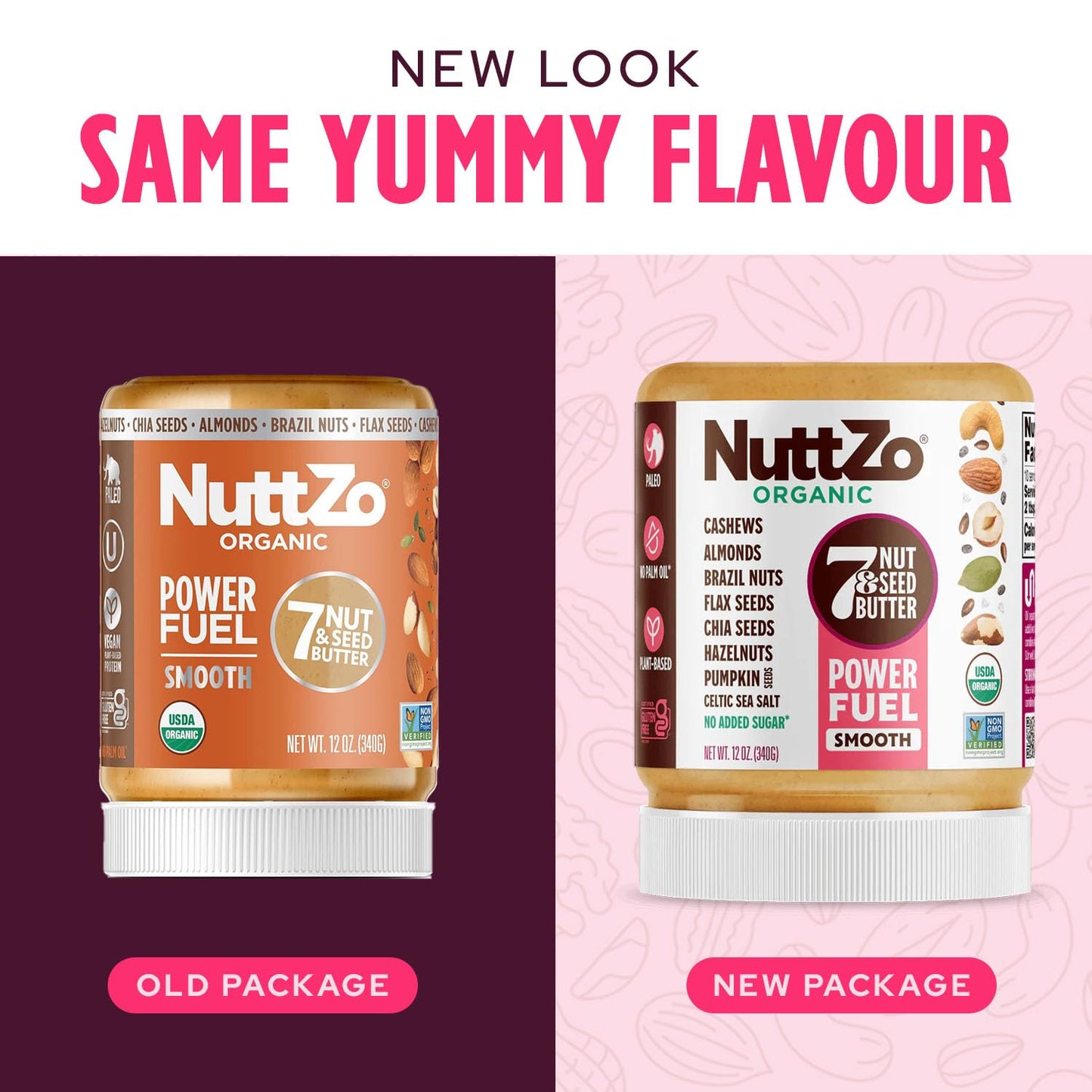 Nuttzo, Organic, Power Fuel, 7 Nut & Seed Butter, Smooth, 12 oz (340 g)