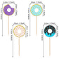 24 Pcs Donut Cupcake Toppers Glitter Sweet Donut Cupcake Picks Donut Theme Birthday Party Decorations For Celebrating Baby Showe