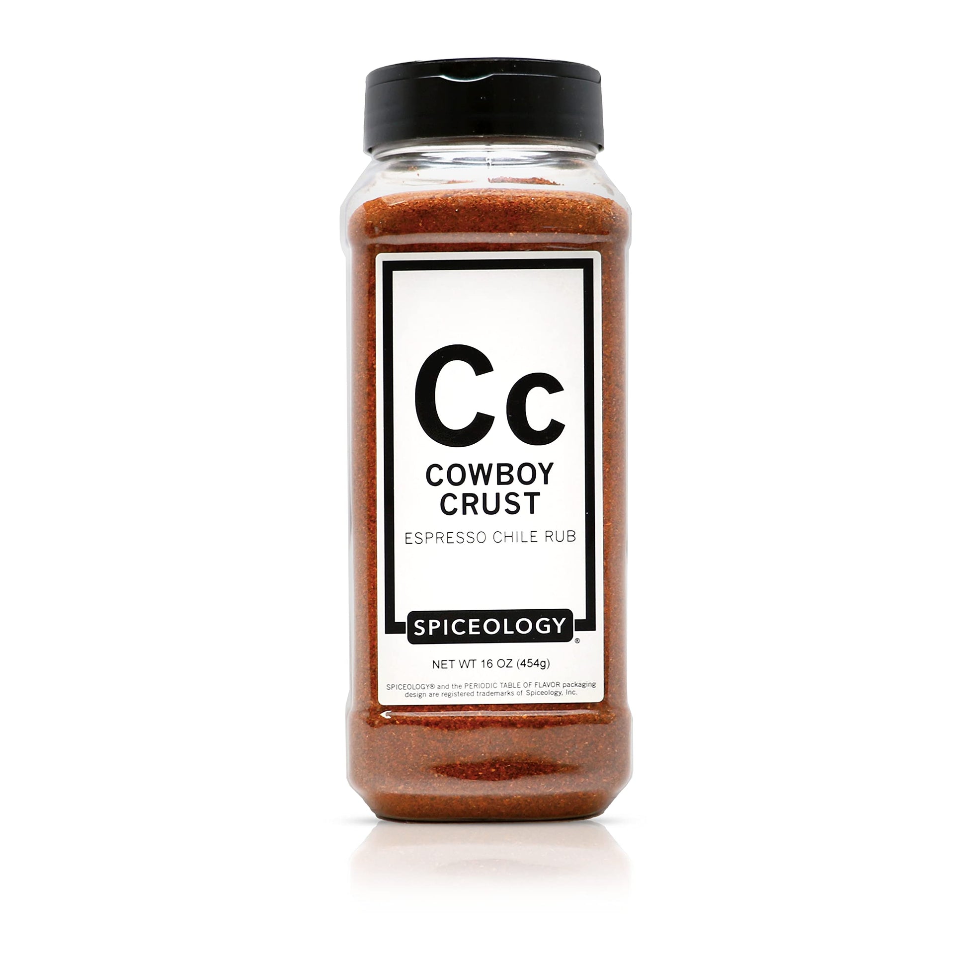 Spiceology - Cowboy Crust Espresso Chile Spice Blend - BBQ Rubs, Spices and Seasonings - Use On: Steak, Beef, Elk Pork, Chili, V