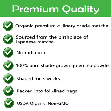 Camel Certified Organic Matcha Green Tea Powder Matcha Premium Culinary Grade 10 Oz First Harvest Pure Matcha Powder Unsweetened