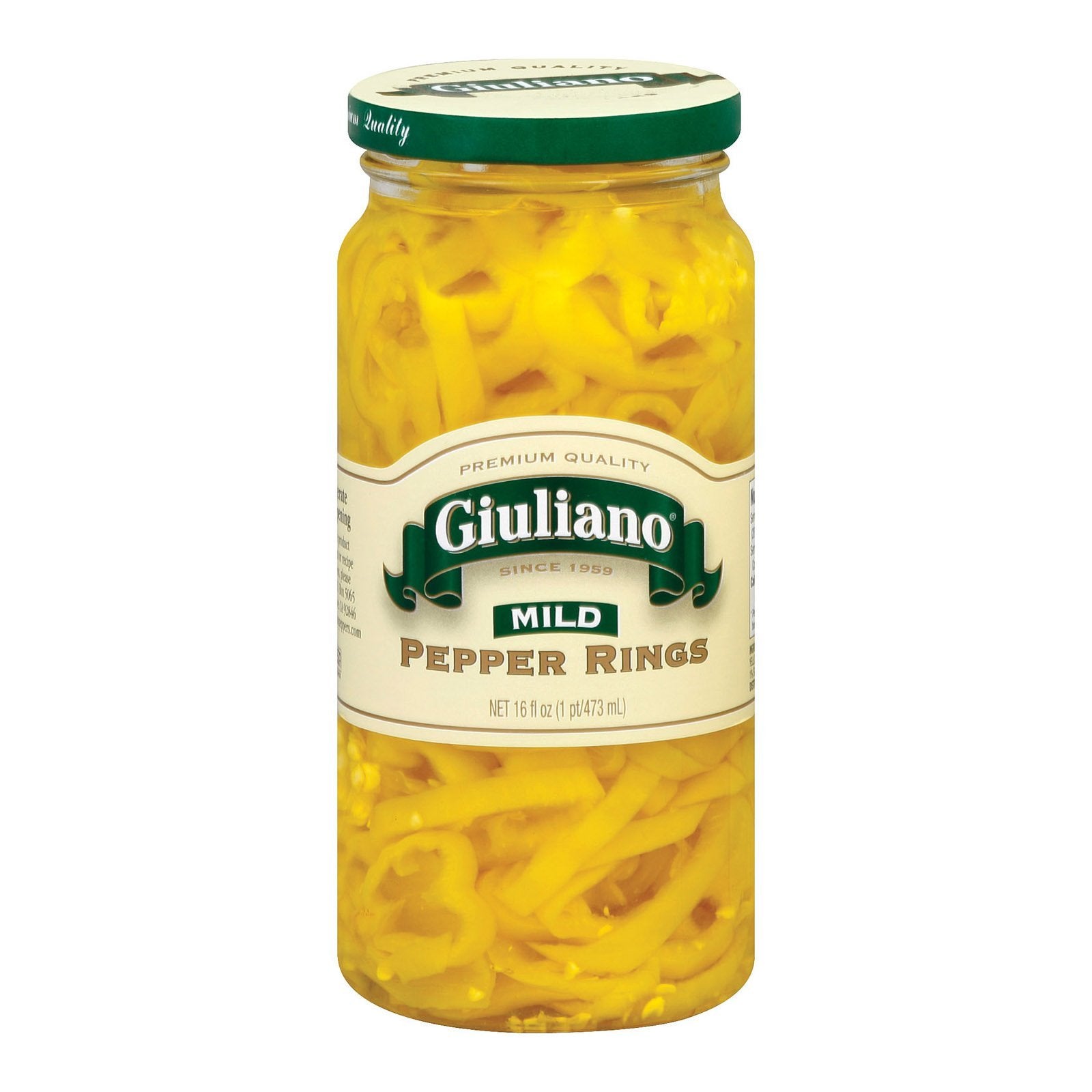 Giulianos Mild Banana Pepper Ring, 16 Ounce - 6 Per Case.