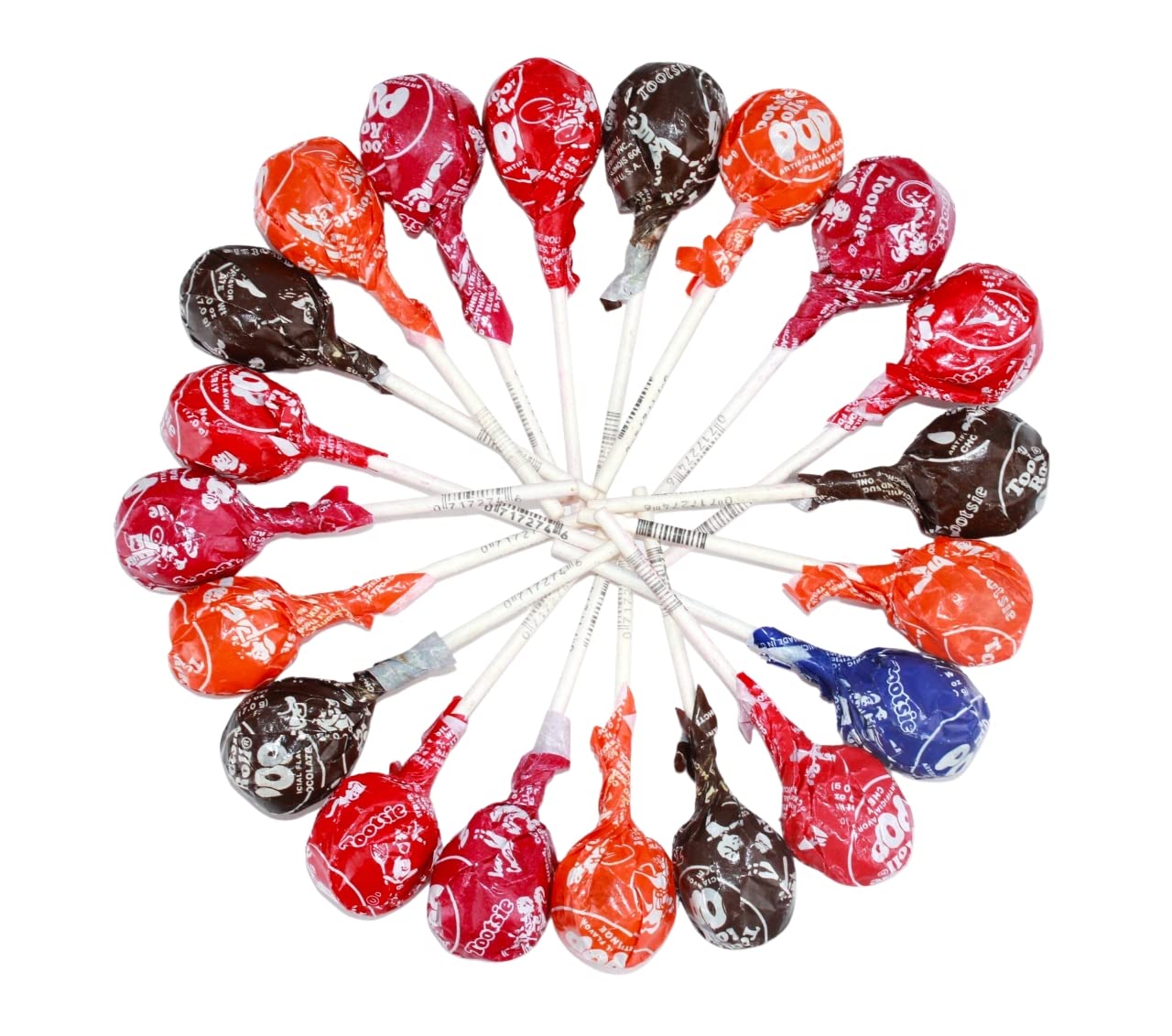 Grandys Candys Assorted Fruit Flavored Tootsie Roll Pops, Bulk Variety Pack, 5 Pound