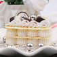 Silver Sprinkles For Cake Decorating, 130G/4.6Oz Edible Silver Pearl Sprinkles, Candy Baking Decorations, Ice Cream Toppings And