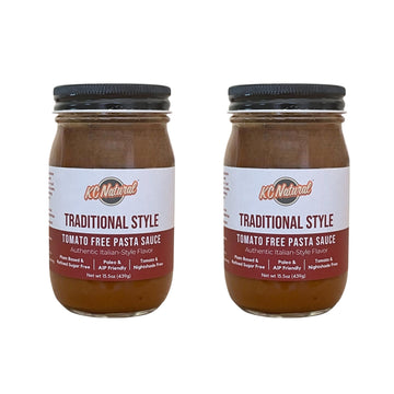 KC Natural | Traditional Style Tomato Free Pasta Sauce | 280mg Sodium (2-pack, 1.00)
