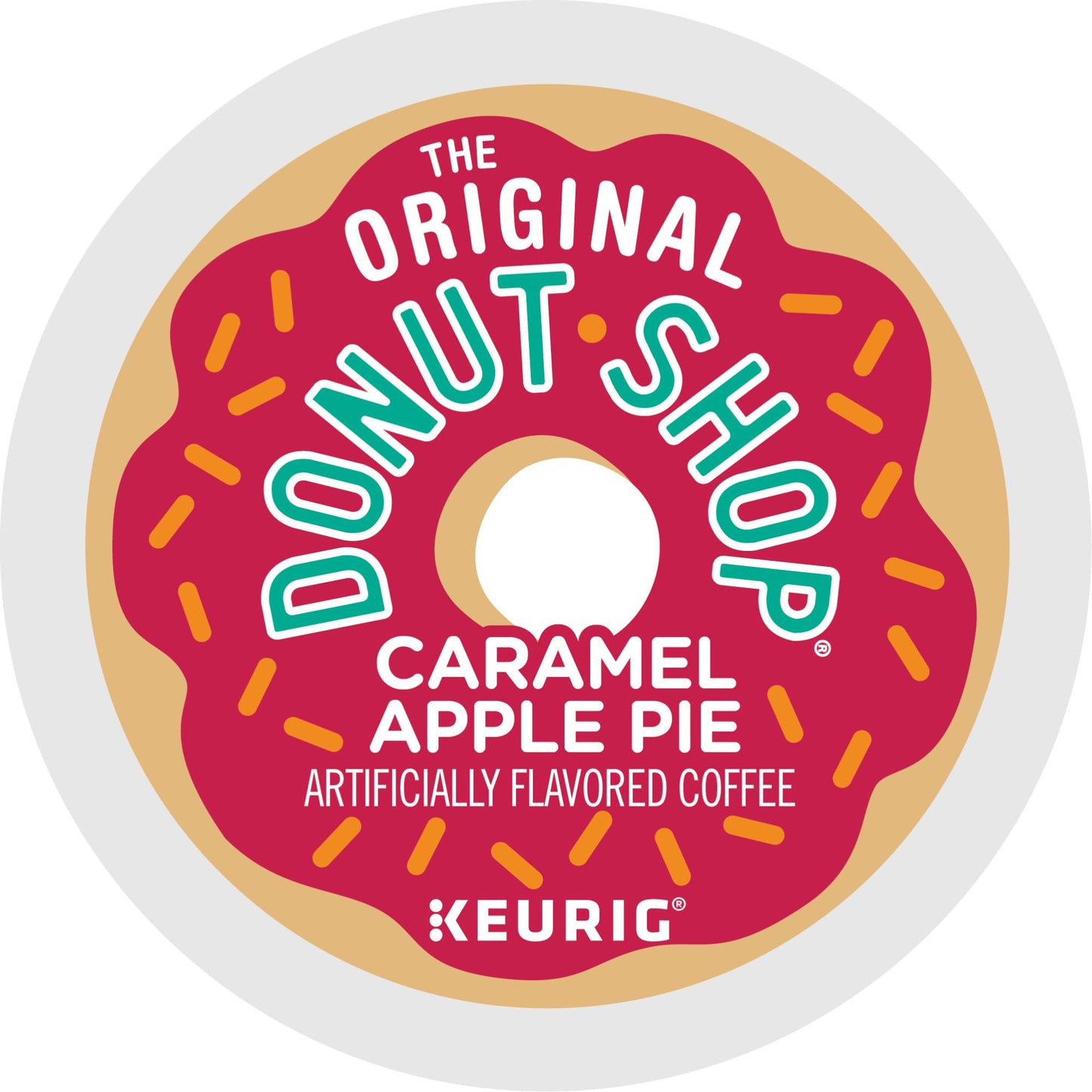 The Original Donut Shop Caramel Apple Pie Coffee K-Cup Pods, Light Roast, 60 Count