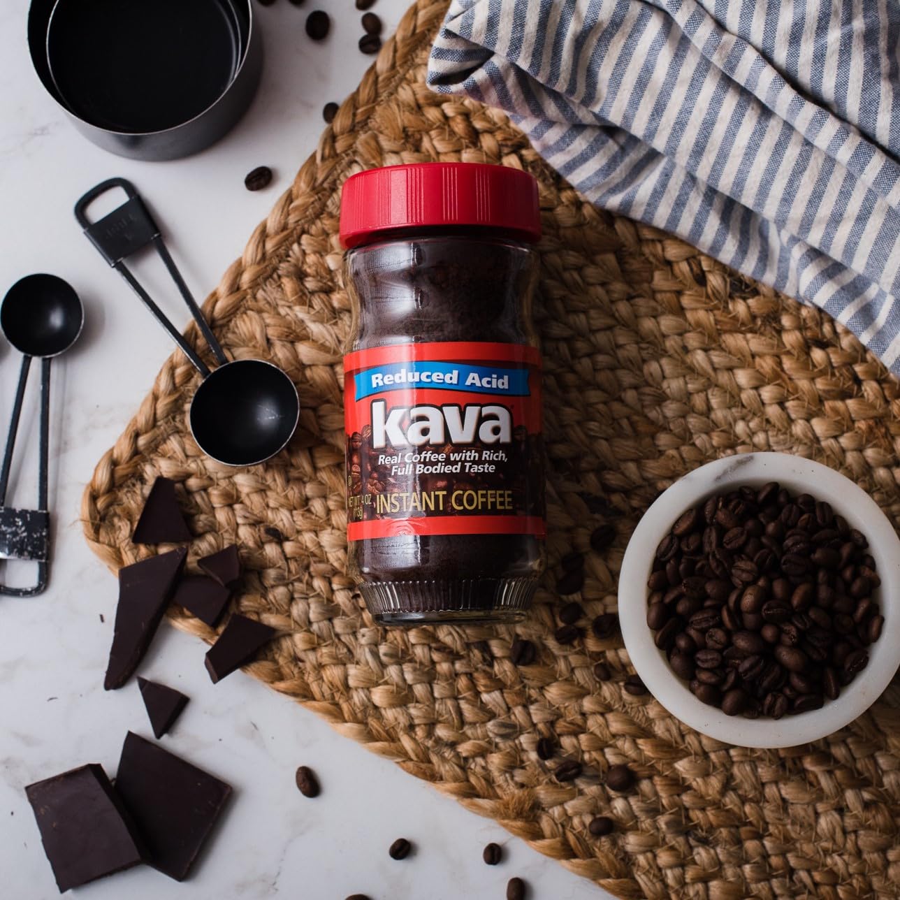 Kava Acid-Neutralized Instant Coffee, 4 Ounce (Pack Of 12)