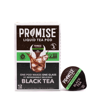 Promise Tea Single Serve Liquid Tea Concentrate Pods by Java House, Peel and Pour (Pack of 12, Black Tea)