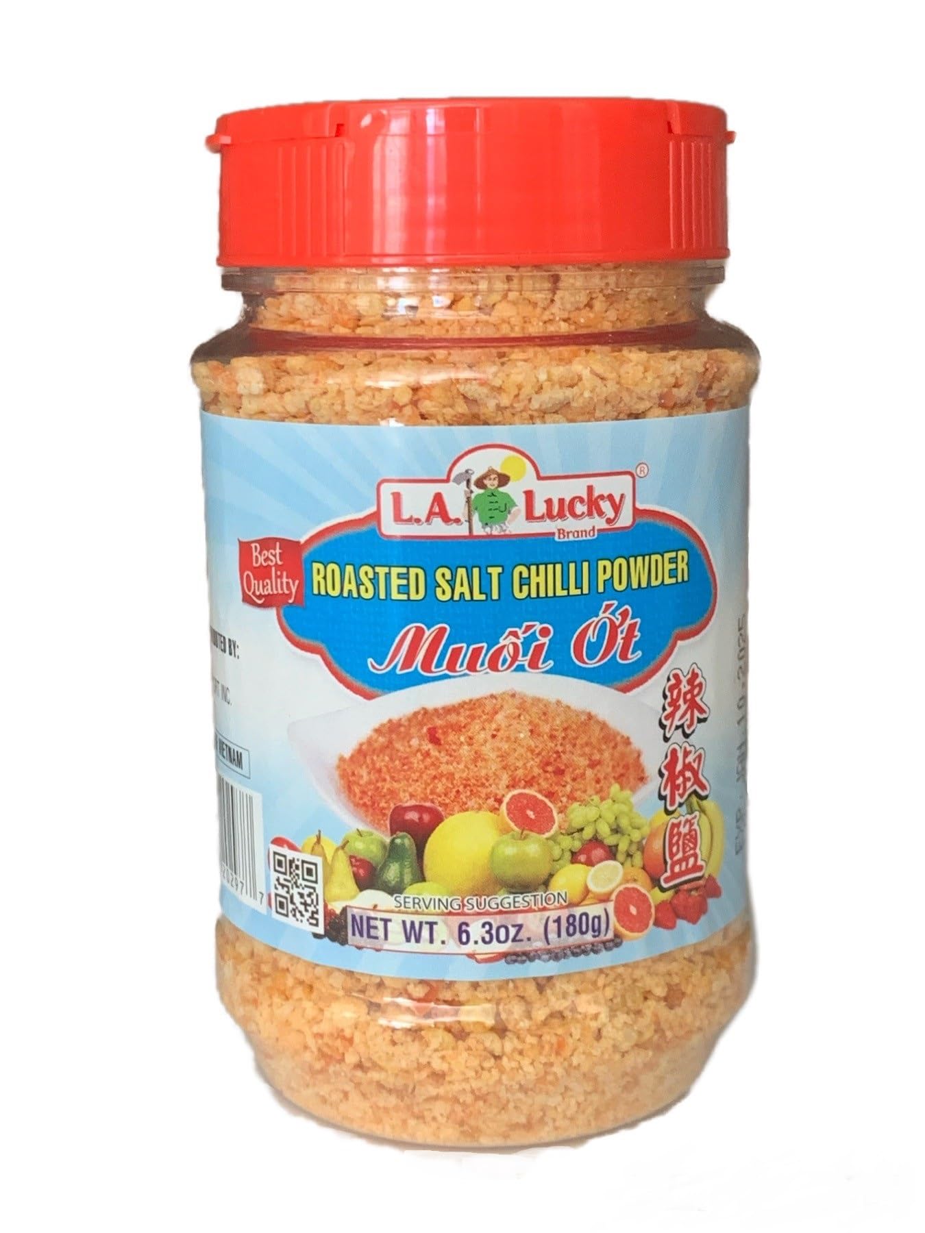 1 Pack - Roasted Salt Chili Powder - Muoi Ot - 6.3 Oz