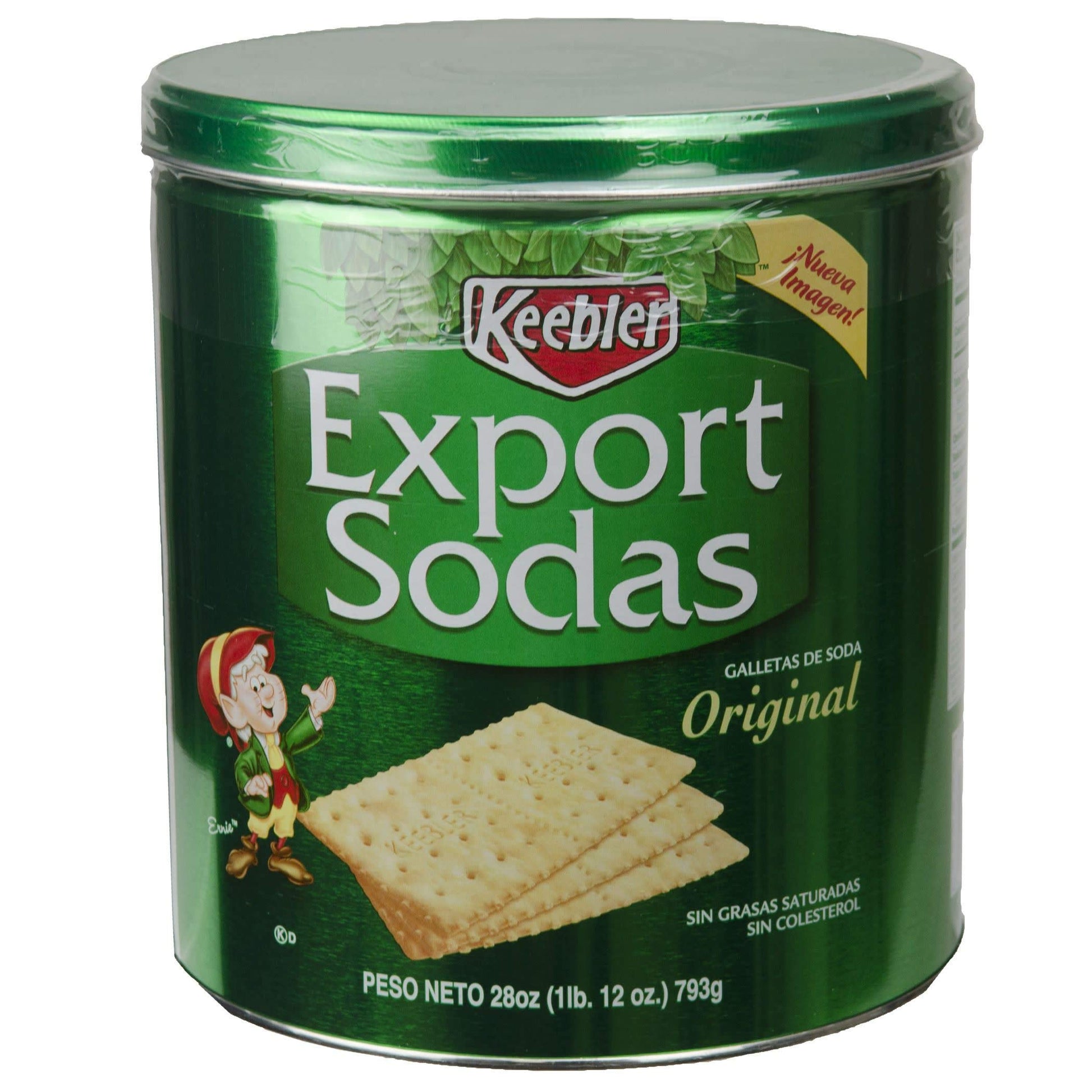 Keebler, Export Sodas, Crackers, Original, 28oz Can