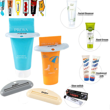4 Pack Toothpaste Squeezers, Tube Squeezers For Toothpaste, Hand Cream, Polygel Tubes, Paint Tubes, Cosmetics