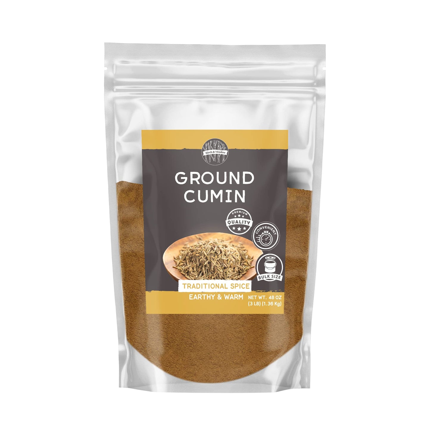 Birch & Meadow 3 lb of Ground Cumin, Earthy & Warm, Aromatic Flavor