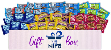 Niro Gift Basket Assortment | Healthy Snack And Fruit Bar Variety Pack | 6 Of Each Flavor 36 Single Wrapped Bars Total