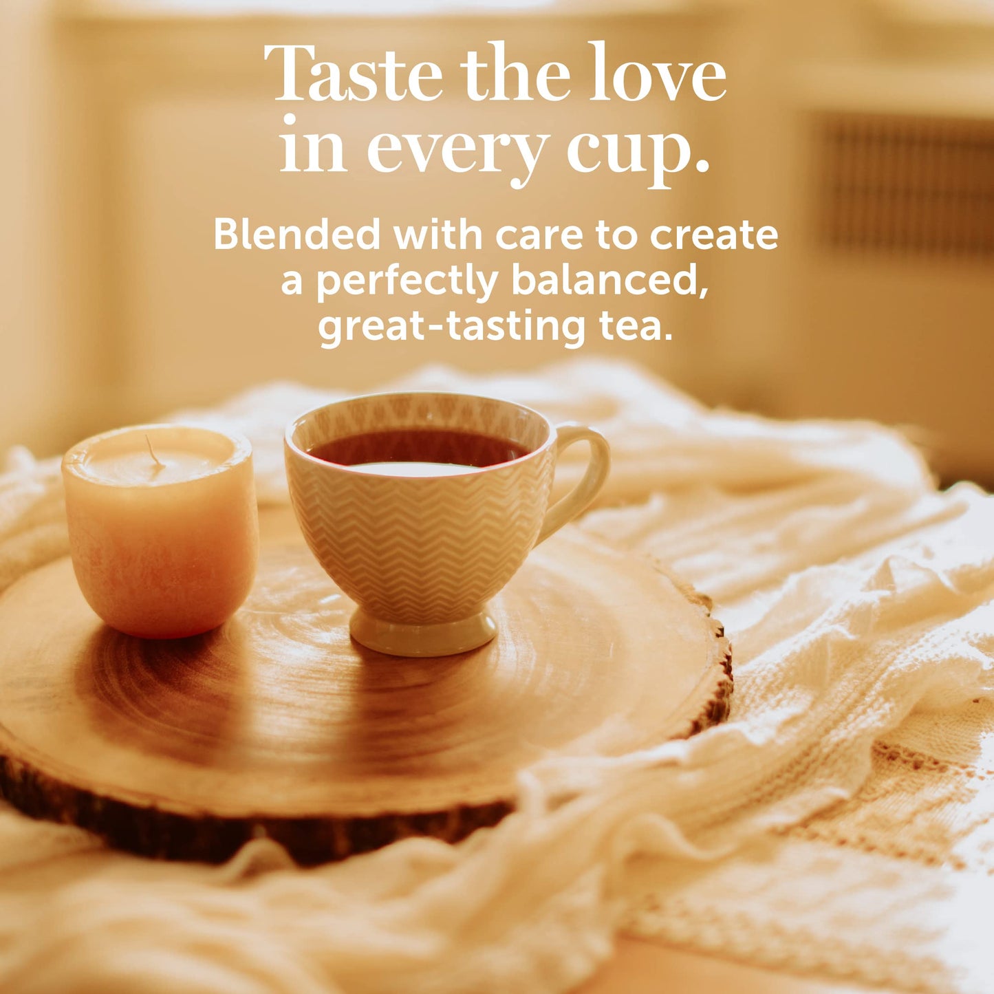 Red Rose Dessert Tea, Sugar Cookie Flavor, Caffeine-Free Herbal Beverage, 18 Count Pack of 6