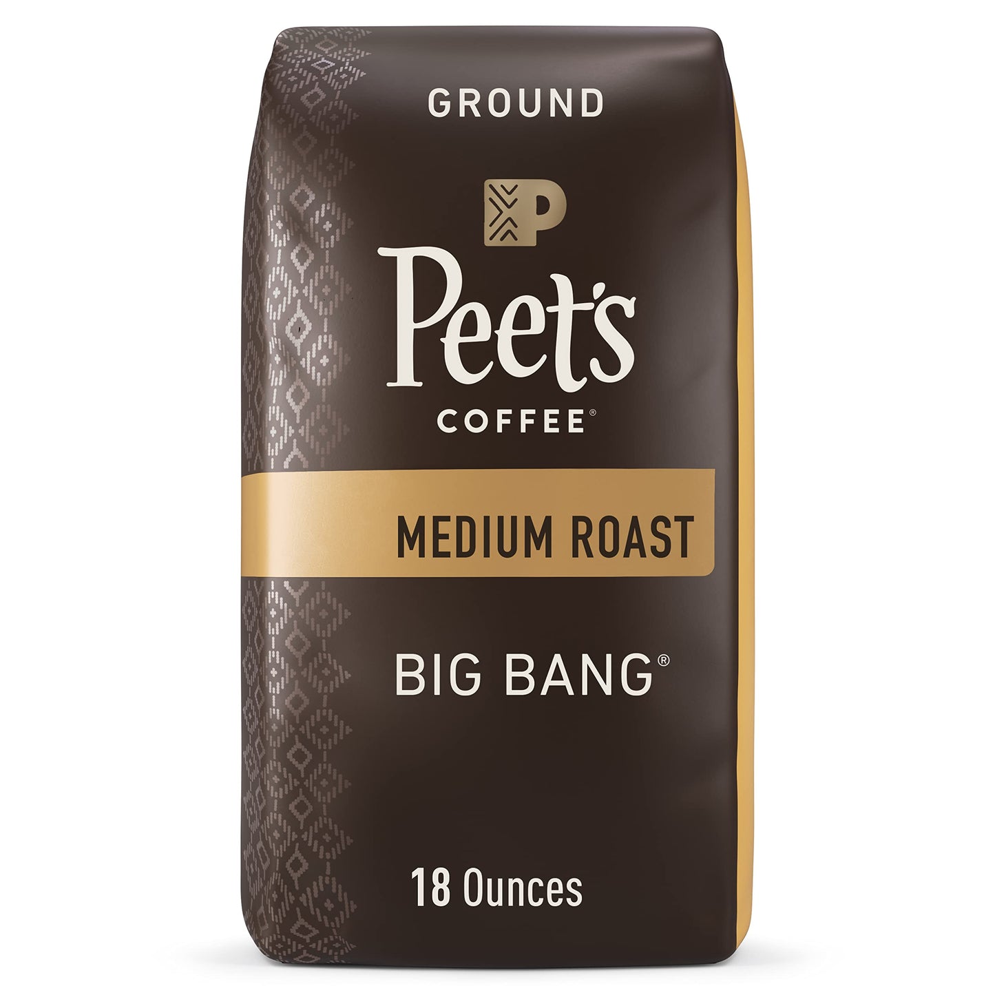 Peets Coffee Medium Roast Ground Coffee 18 Ounce Bag Big Bang