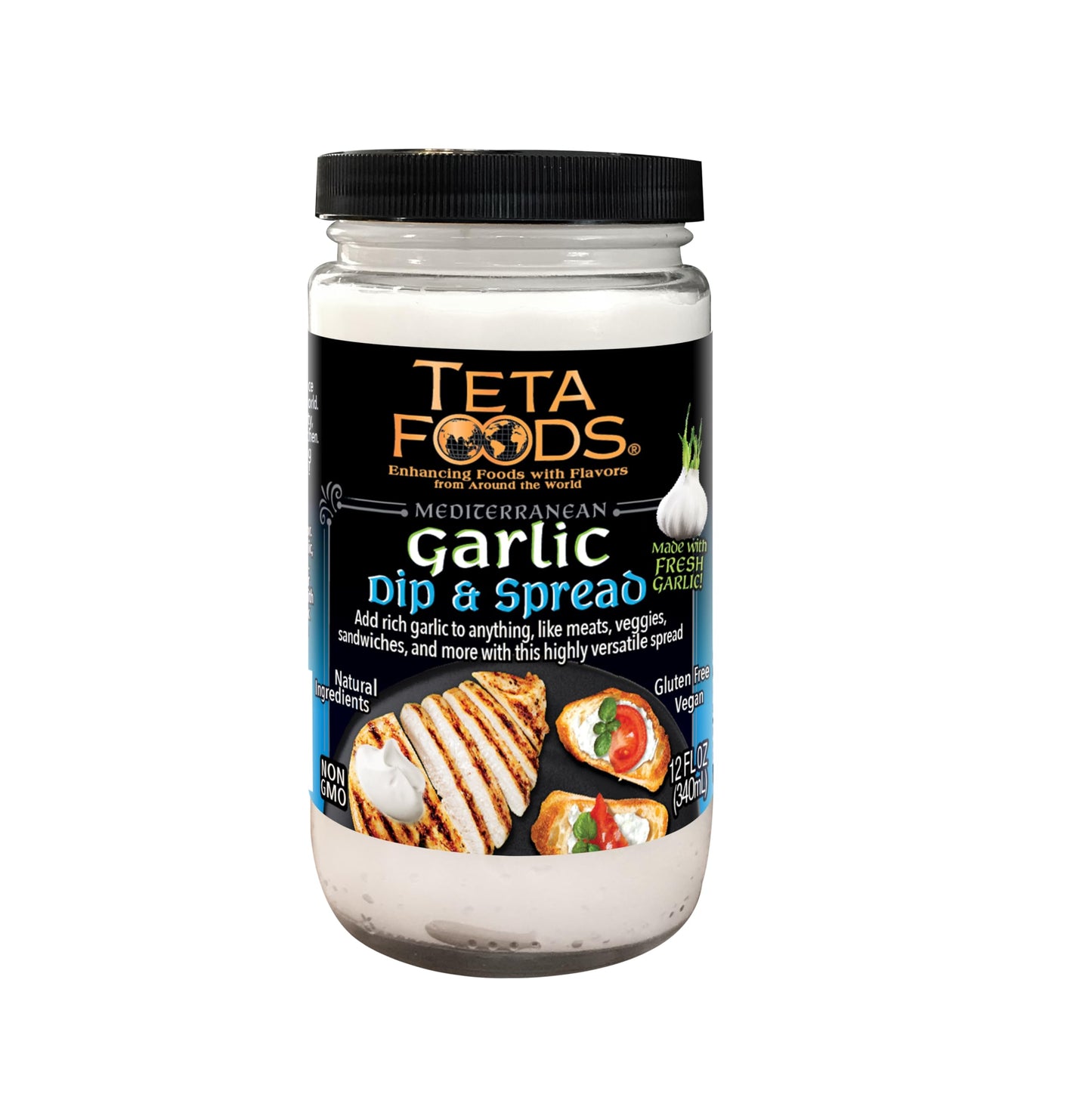 Mediterranean Garlic Dip & Spread 12 Oz - Toum (1)