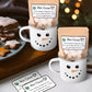 Vesici 6 Set Christmas Hot Cocoa Gift Sets with Mug Includes Snowman Enamel Cup Mini Kraft Paper Pouches and Labels Stickers for