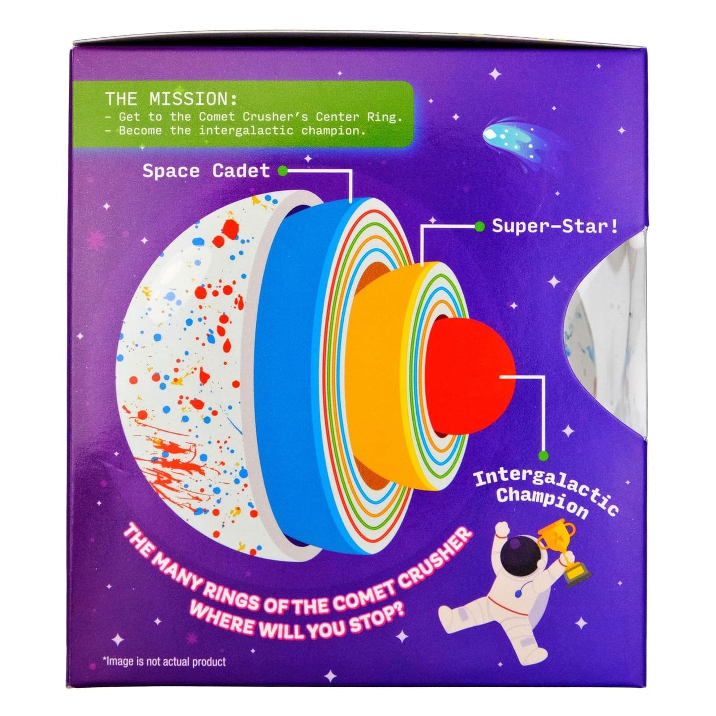 Generic Comet Crusher 4 Giant Jawbreaker - Extra Large Multi Layered Hard Candy, Colorful Space Themed Treat