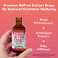Saffron dietary products for Kids & mature-themeds - Made with Pure Saffron Extract - Vegan  Fast Absorbing - Mix with Drinks - Supports Eye Health  Emotional Balance and Antioxidant Level Boost (Strawberry  60mL)