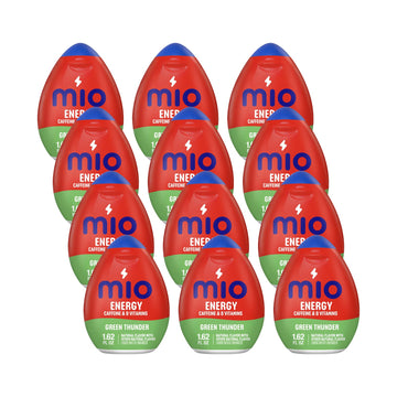 Mio Energy Green Thunder Liquid Water Enhancer, 1.62 Fl Oz, Pack of 12
