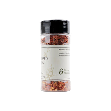 Olive & Vine Red Pepper Flakes, Spicy Heat, Seasoning For Pizza, Pasta, And Soups, Rich Tradition, Authentic Taste, For Global Recipes (1.2 Ounce)