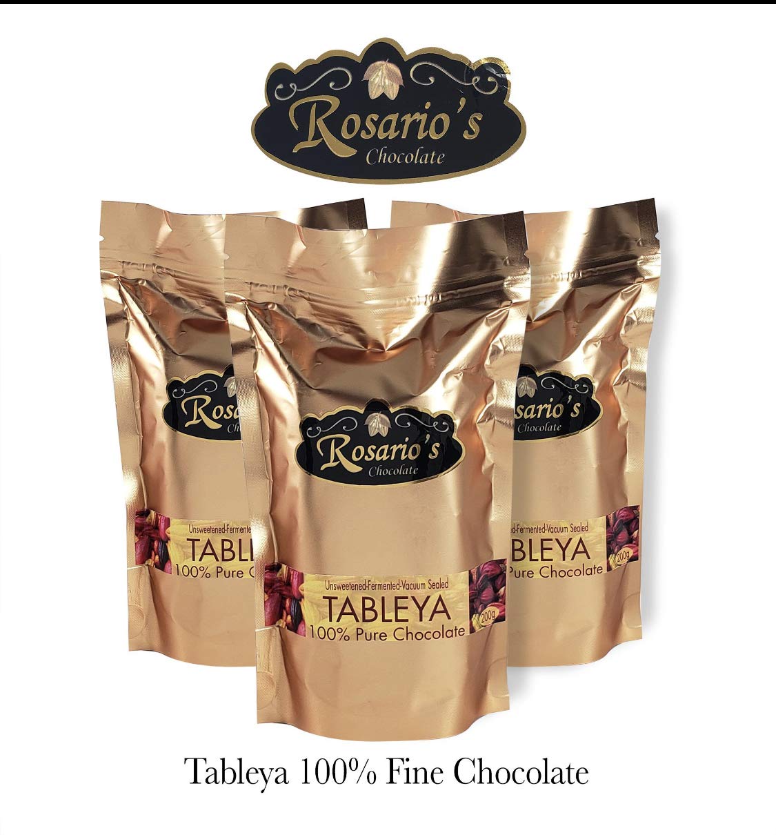 Rosarios 100 Chocolate Tablea Authentic Philippines Tableya,7.05 Ounce (Pack of 1)