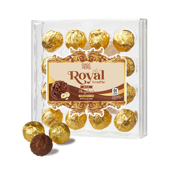 Choczero Keto Chocolate Truffle Gift - Premium Healthy Chocolates - Low Carb Present - Zero Sugar Individually Wrapped Hazelnut