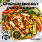 Grumpy Butcher Premium Prepared Meals: Chicken Asada & Vegetables, 10 Pack (12 Oz Each, 7.5 Lb Total) - Artisan Frozen Meals - S
