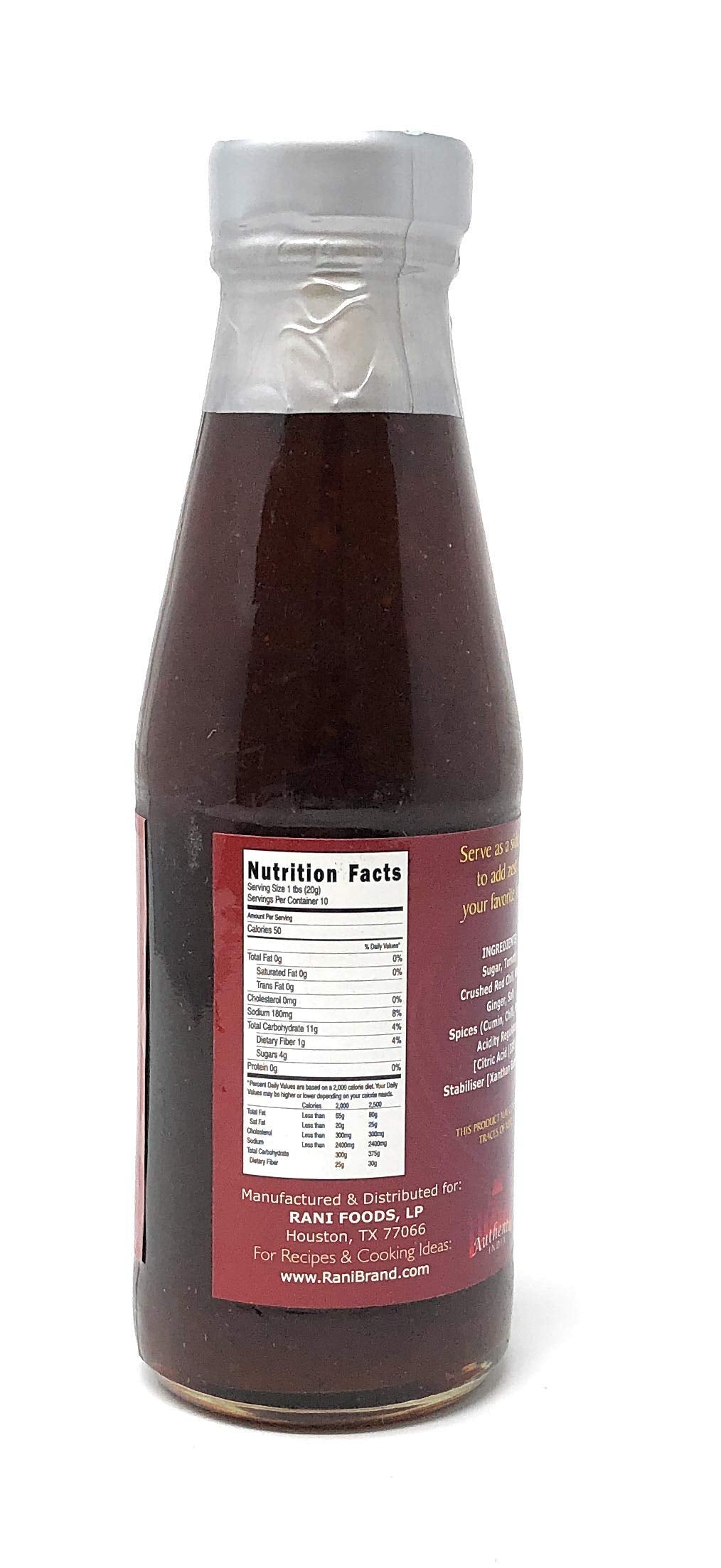 Rani Pakoda / Pakora Chutney (Sweet, Sour & Spicy Dipping Sauce) 7Oz (200G) Glass Jar, Ready To Eat, Vegan ~ Gluten Free | Non-G